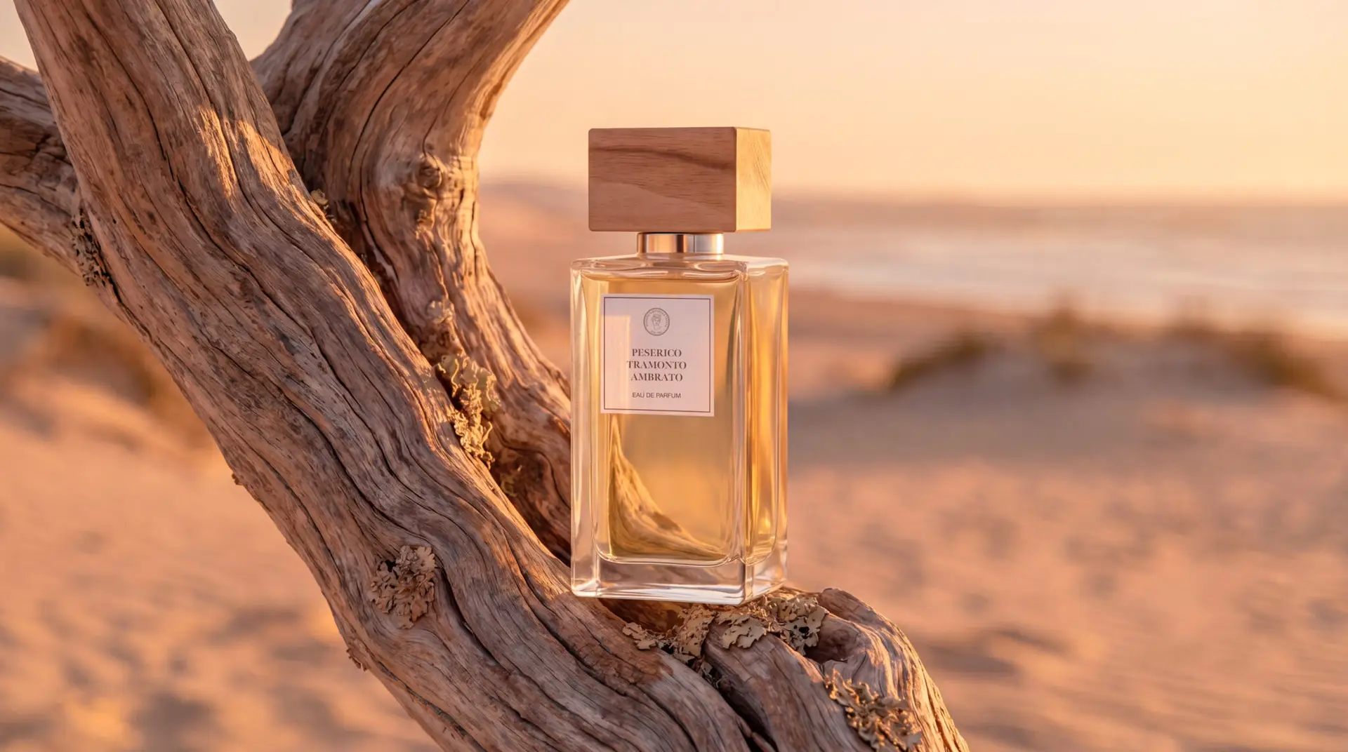 Immagine ai Generated del profumo tramonto ambrato Di Peserico